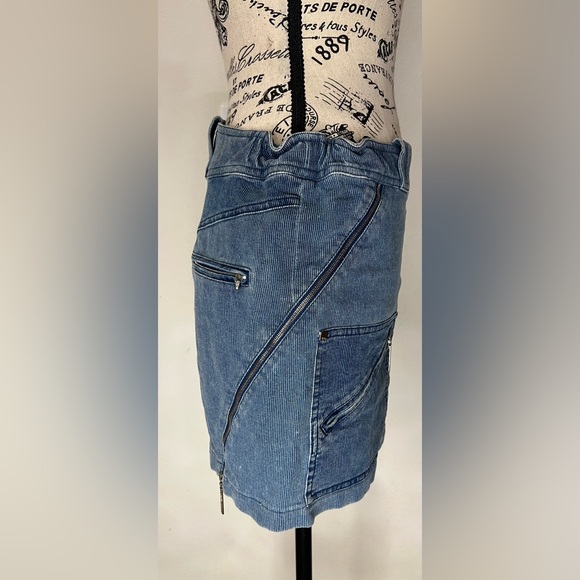 Vintage Dior mini skirt blue - Picture 5 of 7